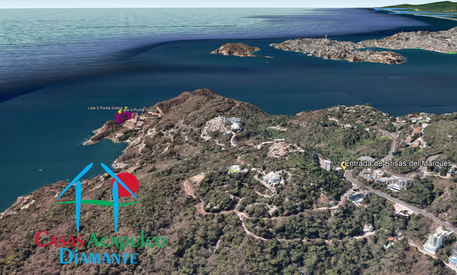 Terreno Brisas del Marqués Punta Sirena lotes 4 y 5 - Ubicación satelital y entorno 11